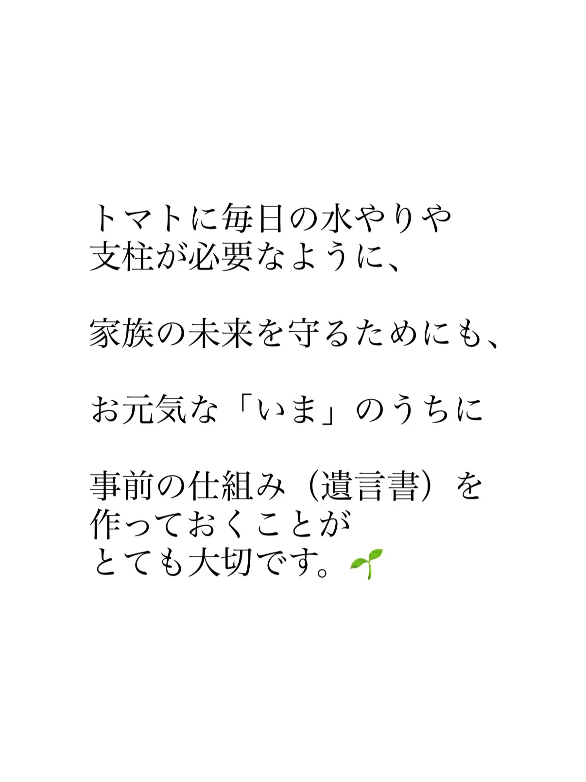難波先生のトマトの苗をこれからも大切に育てながら、目の前のク...